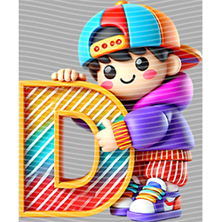 Cartoon letters-CL 649